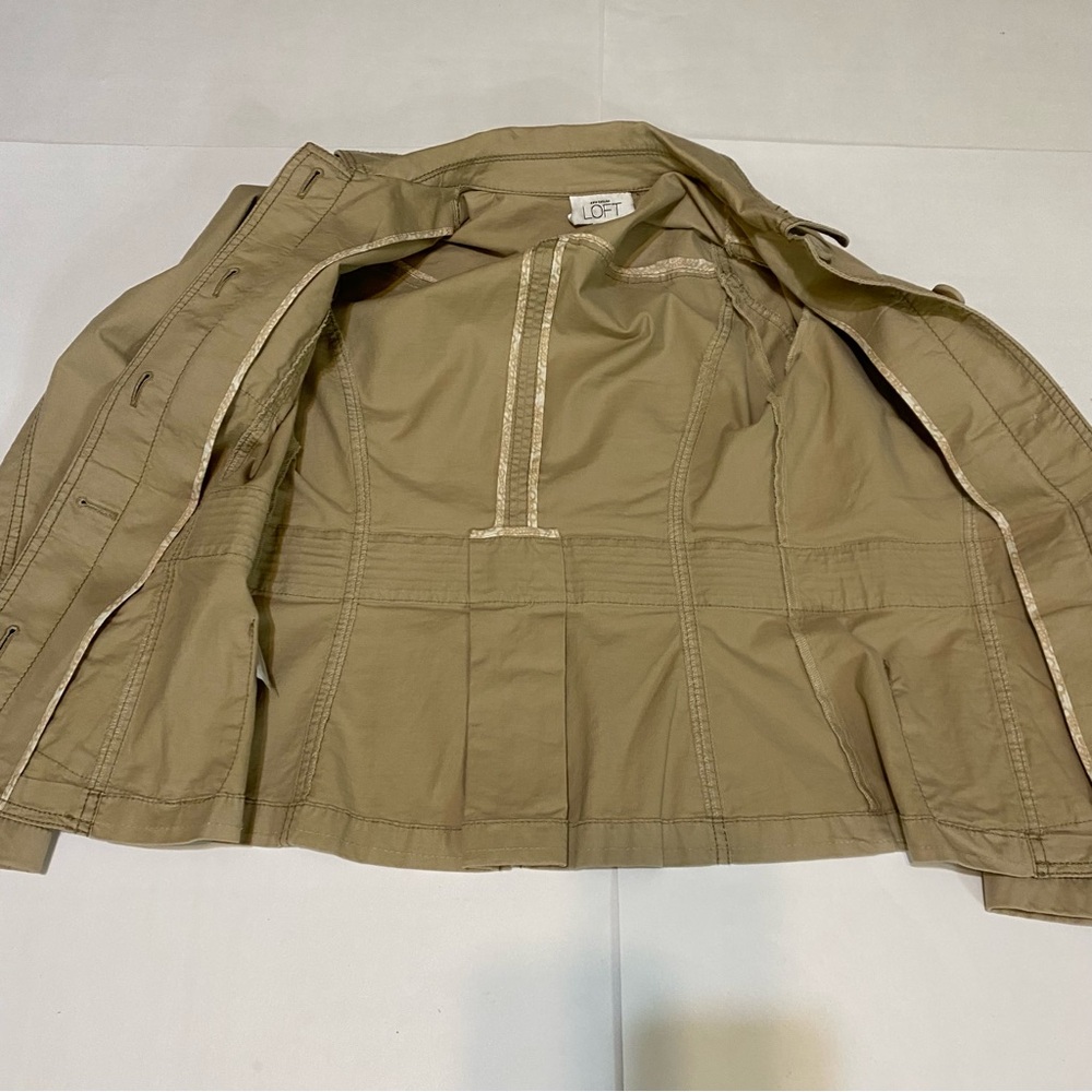 LOFT Women's Utility Jacket in Tan - Picture 11 of 11